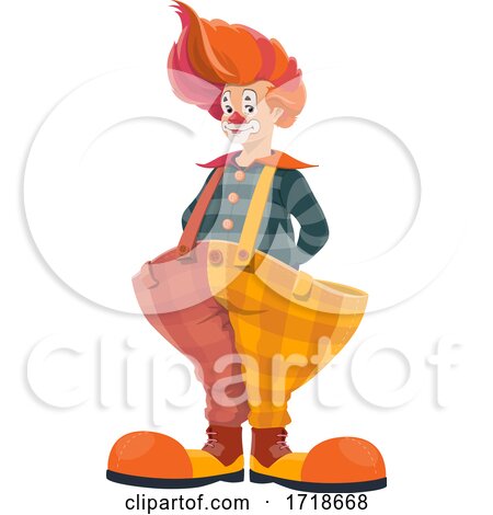 Clown in Big Pants by Vector Tradition SM