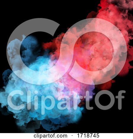 3D Colourful Smoke Design Background by KJ Pargeter