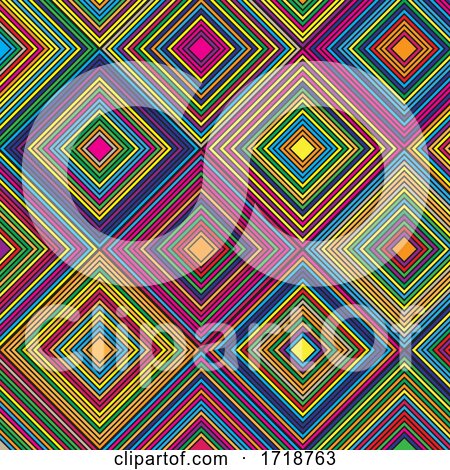 Aztec Themed Diamond Colourful Pattern Design by KJ Pargeter