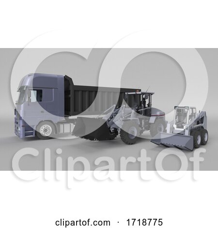 Front Loader Digger Isolated. by KJ Pargeter