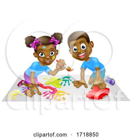Children Playing by AtStockIllustration
