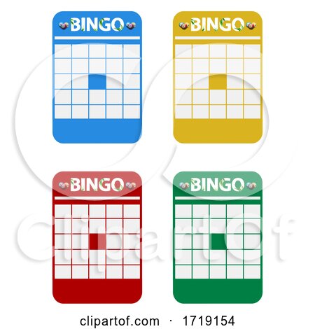 Blank Multicolor Bingo Cards by elaineitalia