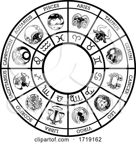 Star Signs Zodiac Astrology Horoscope Icon by AtStockIllustration