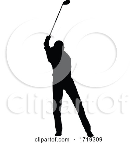 Golfer Golf Sports Person Silhouette by AtStockIllustration
