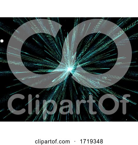 3D Abstract Background with Exploding Particles by KJ Pargeter