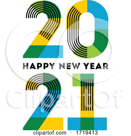 Happy New Year 2021 Design by elena