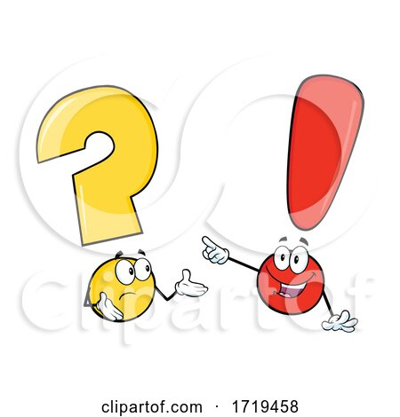 Question Mark and Exclamation Point Talking by Hit Toon