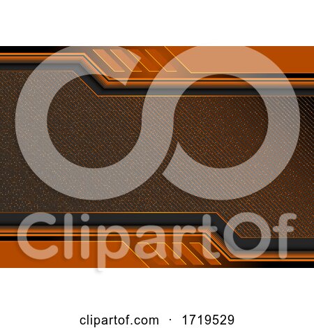 Orange Technology Background by dero