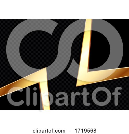 Abstract Gold and Black Background Design by KJ Pargeter