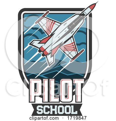 Pilot School Plane Design by Vector Tradition SM