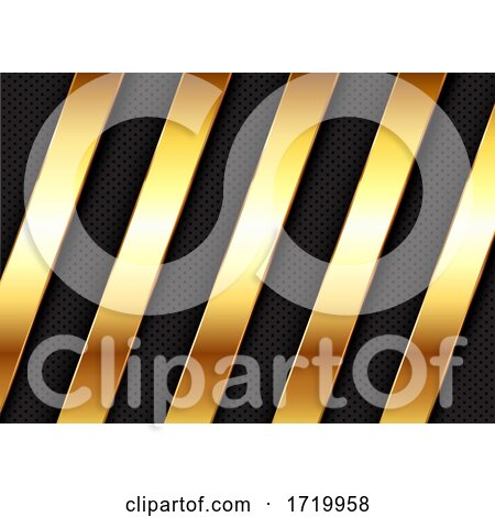 Abstract Background with Gold Metallic Bars Design by KJ Pargeter