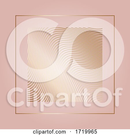 Abstract Design Background with Gold Wave Design by KJ Pargeter