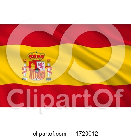 Spanish Flag Spain Country National Identity by Vector Tradition SM