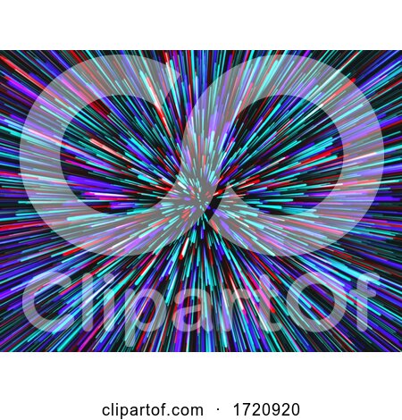 3D Hyperspace Zoom Effect Background by KJ Pargeter