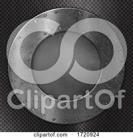 3D Metal Plate Design with Rivets Background by KJ Pargeter