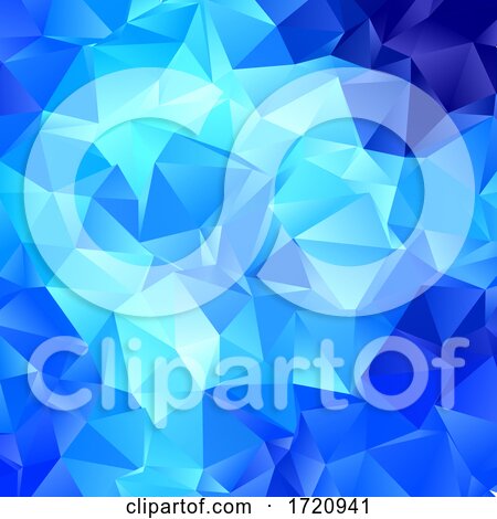 Low Poly Blue Abstract Background by KJ Pargeter