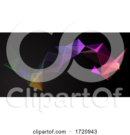 Rainbow Abstract Low Poly Banner Design by KJ Pargeter