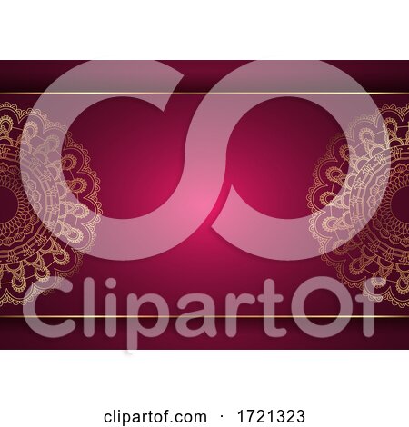 Elegant Background with Decorative Mandala Design by KJ Pargeter