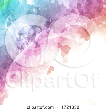 Rainbow Coloured Watercolour Texture Background by KJ Pargeter