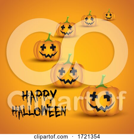 Halloween Pumpkin Background by KJ Pargeter