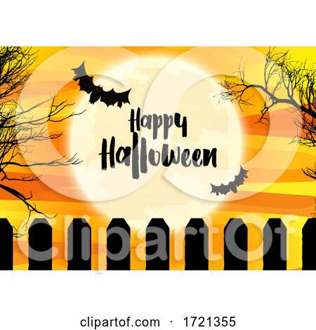 Spooky Halloween Landscape by KJ Pargeter