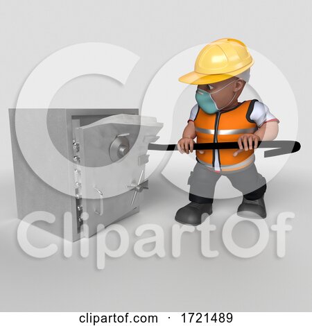 3D Builder Character on a Shaded Background by KJ Pargeter