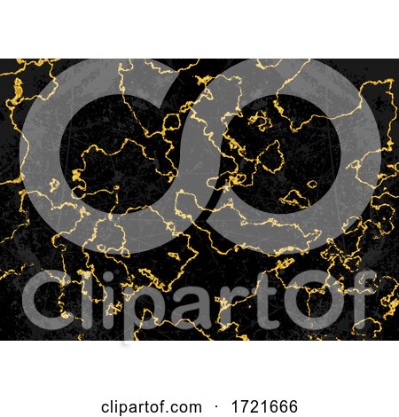 Black and Gold Marble Background by dero
