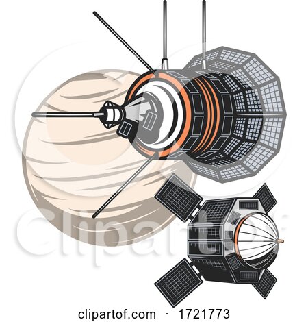 Satellite Space Exploration Design by Vector Tradition SM