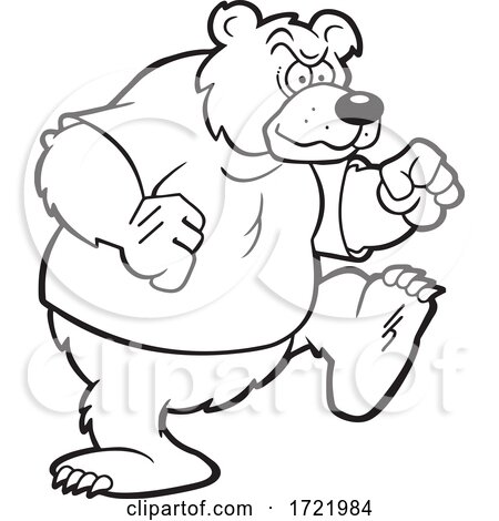Determined Bear Mascot by Johnny Sajem