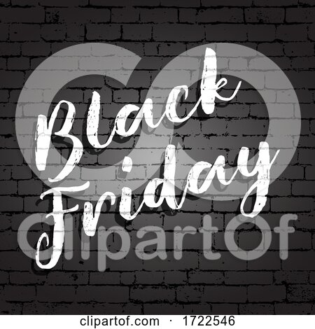 Black Friday Grunge Background with Brick Wall Texture by KJ Pargeter