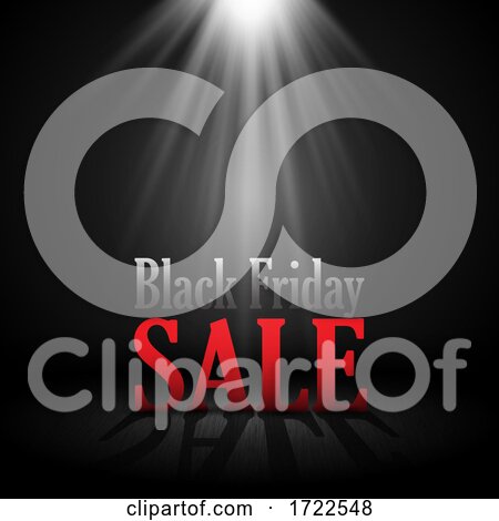 Black Friday Sale Background with Spotlight Design by KJ Pargeter
