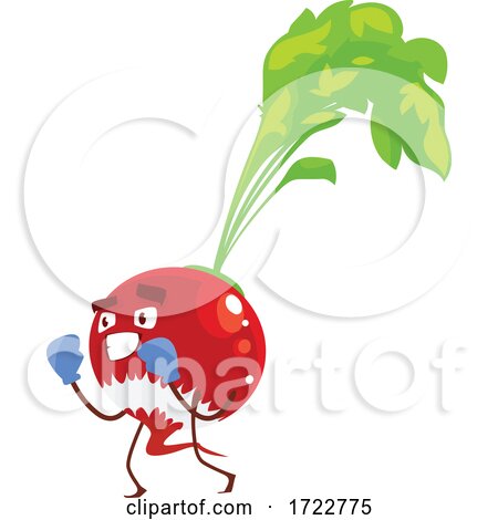 Exercising Radish or Beet Character by Vector Tradition SM