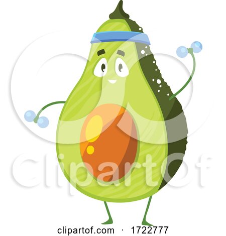 Exercising Avocado Character by Vector Tradition SM