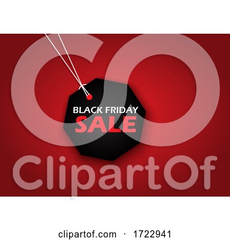 Black Friday Sale Background with Shopping Label by KJ Pargeter