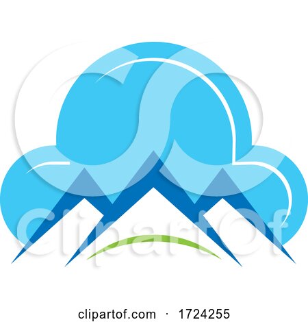 Cloud and Mountain Peaks Logo by Lal Perera