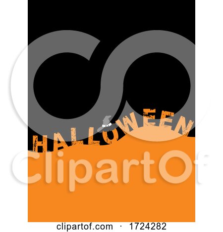 Halloween Blank Copy Space Orange and Black by elaineitalia