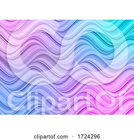 Abstract Pastel Coloured Waves Background by KJ Pargeter