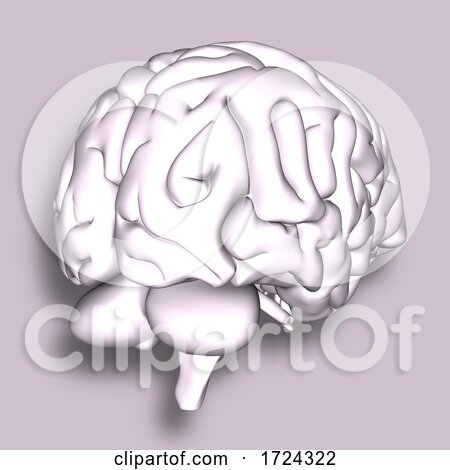 3D Medical Background with Brain by KJ Pargeter