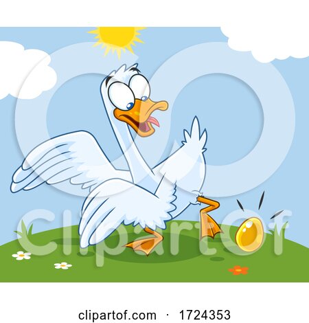 Goose Laying a Golden Egg by Hit Toon