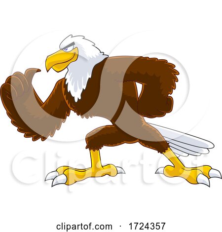 Muscular Bald Eagle by Hit Toon