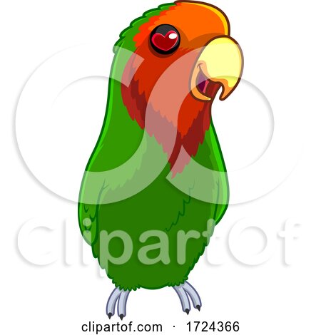 Lovebird with a Heart Eye by Hit Toon