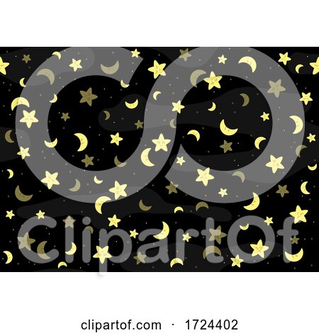Moon and Star Pattern by dero