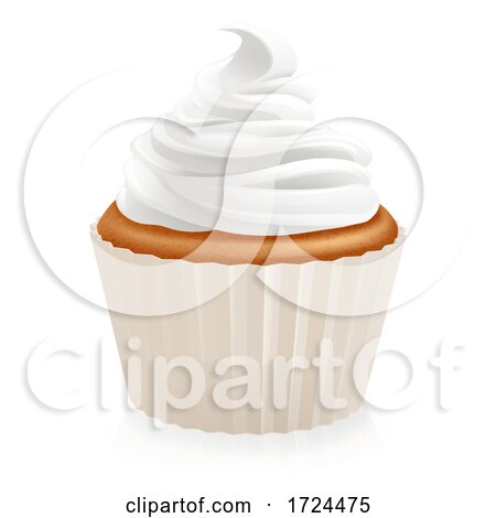 Cupcake Fair Cake Cream Muffin Whipped Frosting by AtStockIllustration