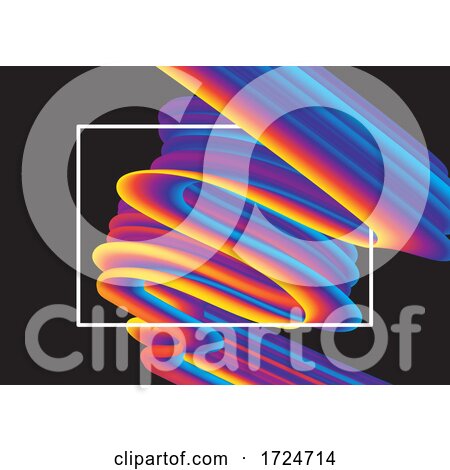 Abstract Background with Rainbow Swirl by KJ Pargeter