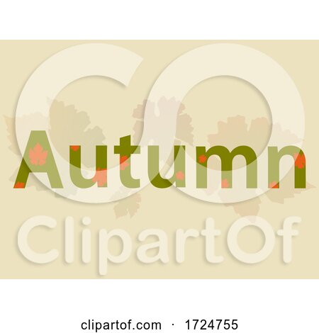 Autumn Decorative Text over Falling Leaves Background by elaineitalia
