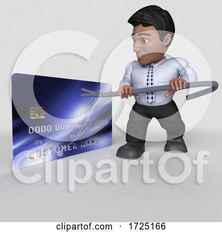 3d Hispanic Business Man, on a Shaded Background by KJ Pargeter