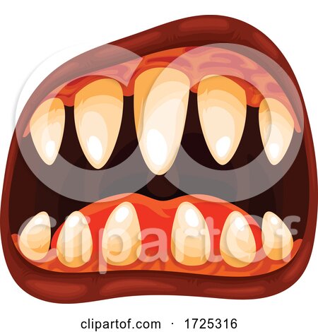 Halloween Monster Mouth by Vector Tradition SM