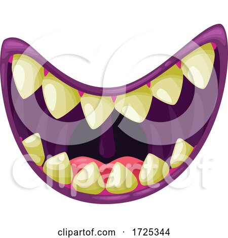 Halloween Monster Mouth by Vector Tradition SM