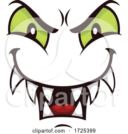 Halloween Monster Face by Vector Tradition SM