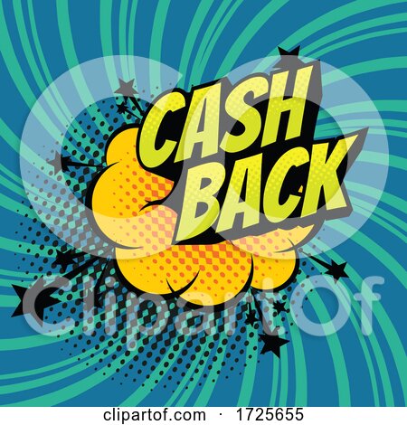 Comic Cash Back Design by Vector Tradition SM